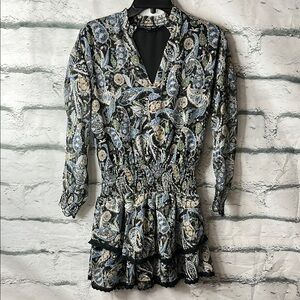 Central Park West Floral Paisley Print Dress. Size XS NWOT